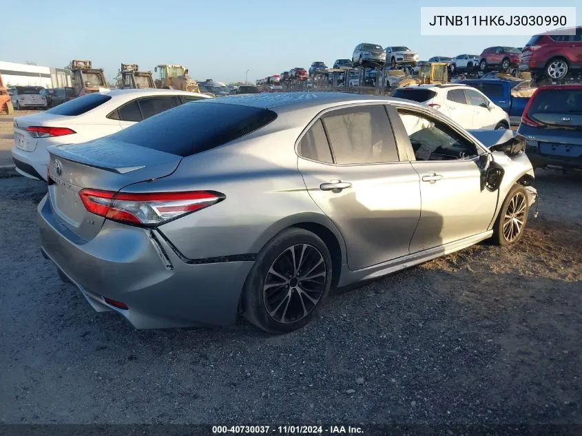 JTNB11HK6J3030990 2018 Toyota Camry Se