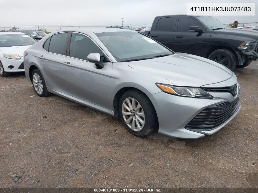 2018 Toyota Camry Le VIN: 4T1B11HK3JU073483 Lot: 40731889