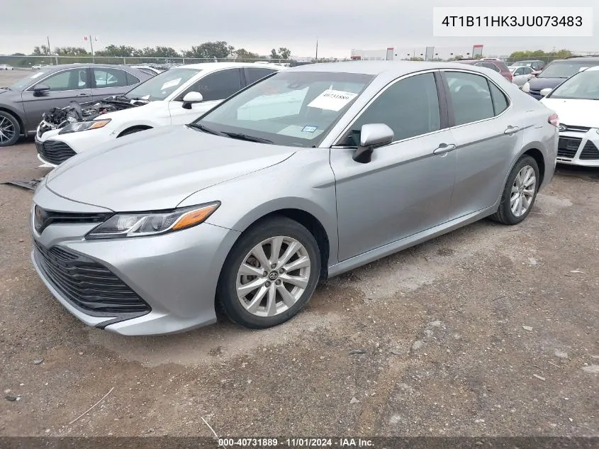 4T1B11HK3JU073483 2018 Toyota Camry Le