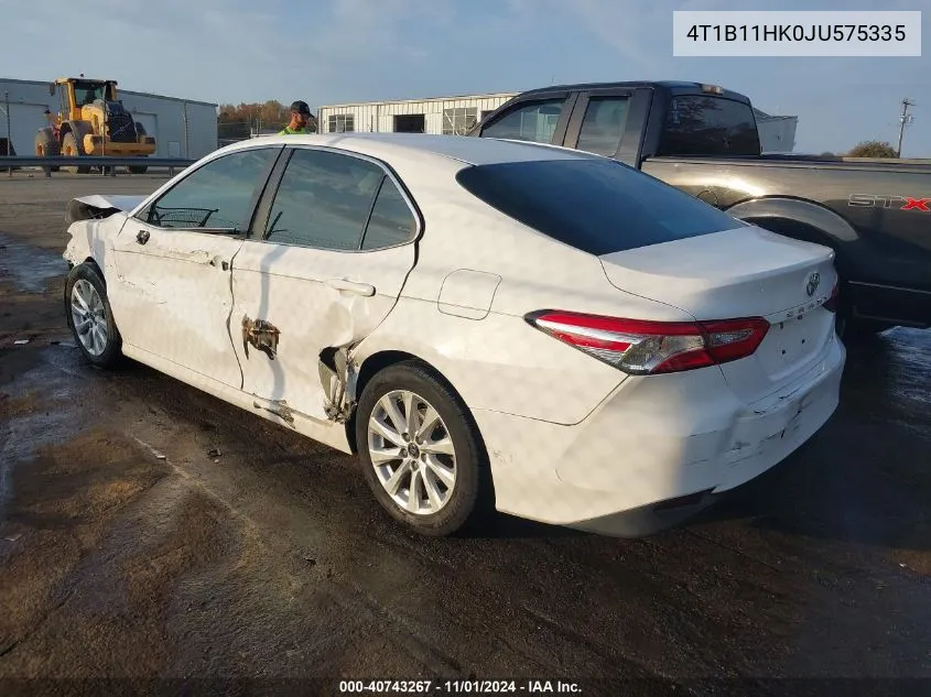 2018 Toyota Camry Le VIN: 4T1B11HK0JU575335 Lot: 40743267