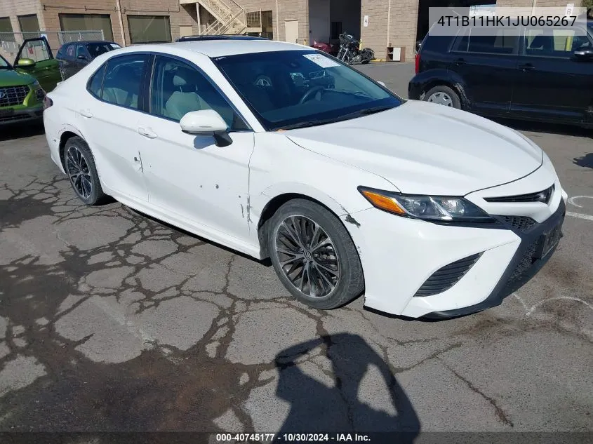 2018 Toyota Camry Se VIN: 4T1B11HK1JU065267 Lot: 40745177