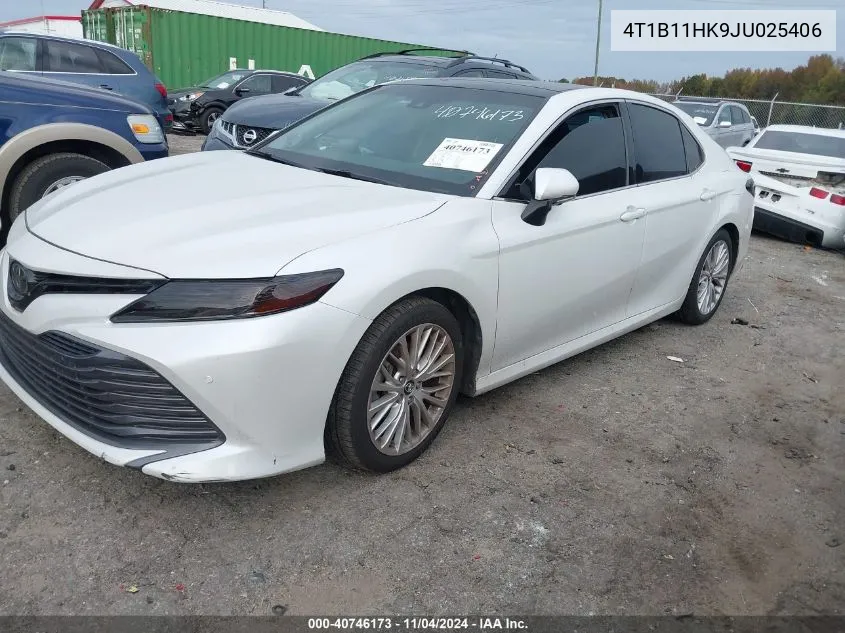 2018 Toyota Camry Xle VIN: 4T1B11HK9JU025406 Lot: 40746173