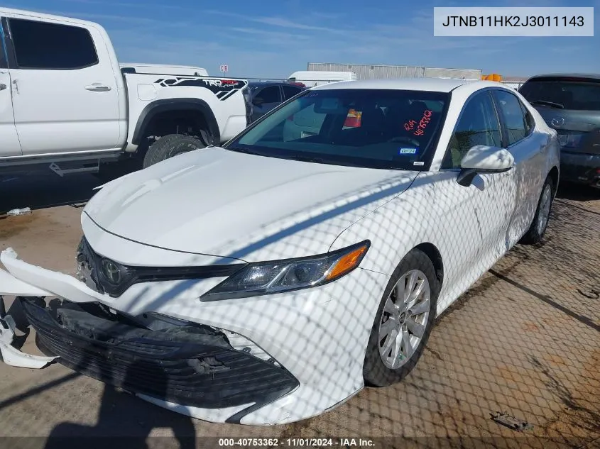 2018 Toyota Camry Le VIN: JTNB11HK2J3011143 Lot: 40753362