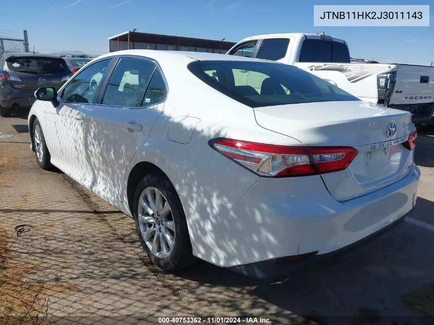 2018 Toyota Camry Le VIN: JTNB11HK2J3011143 Lot: 40753362