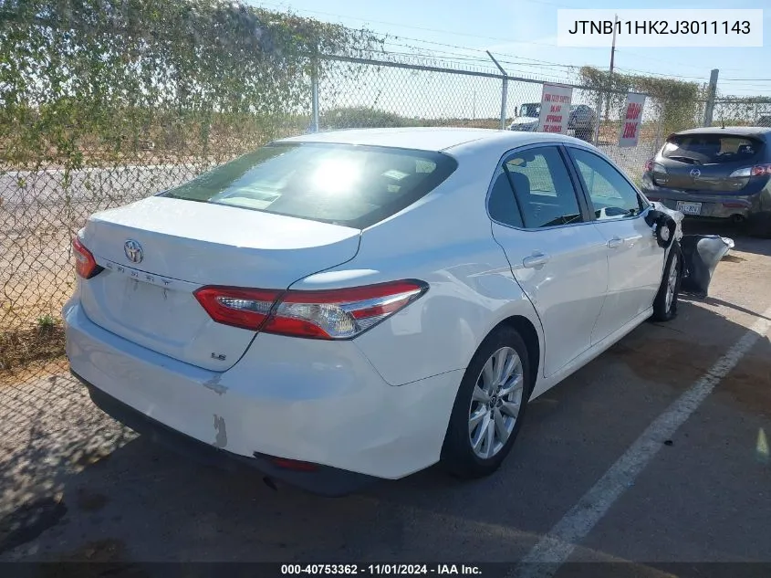 2018 Toyota Camry Le VIN: JTNB11HK2J3011143 Lot: 40753362