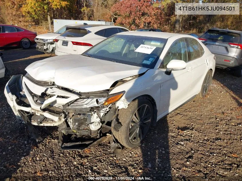 2018 Toyota Camry Xse VIN: 4T1B61HK5JU094501 Lot: 40753639