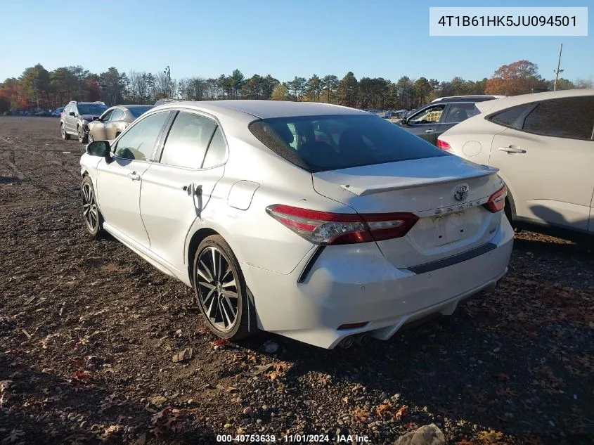 2018 Toyota Camry Xse VIN: 4T1B61HK5JU094501 Lot: 40753639