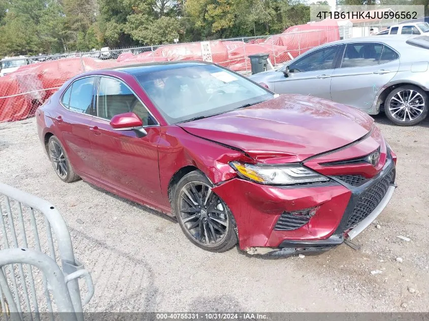 2018 Toyota Camry Xse VIN: 4T1B61HK4JU596562 Lot: 40755331