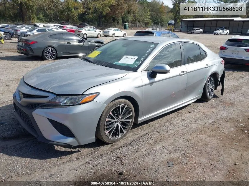 2018 Toyota Camry Se VIN: 4T1B11HK3JU668608 Lot: 40758384