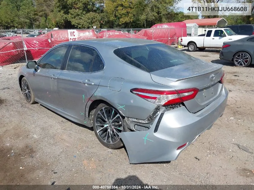 2018 Toyota Camry Se VIN: 4T1B11HK3JU668608 Lot: 40758384