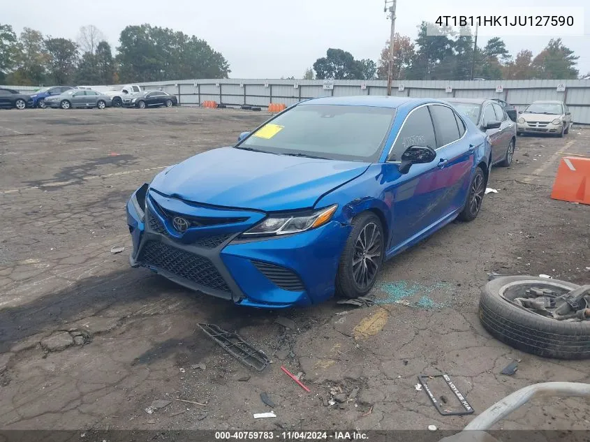 4T1B11HK1JU127590 2018 Toyota Camry Se