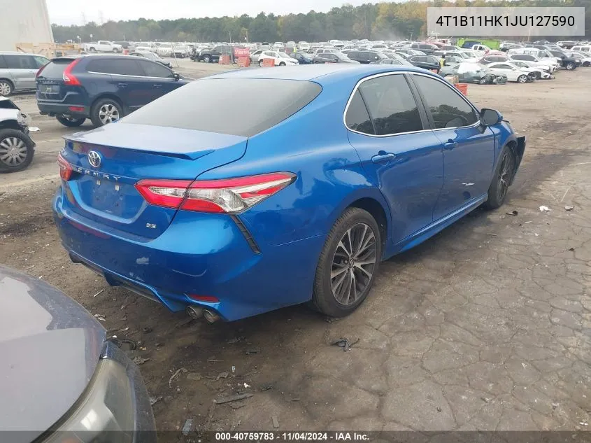 4T1B11HK1JU127590 2018 Toyota Camry Se