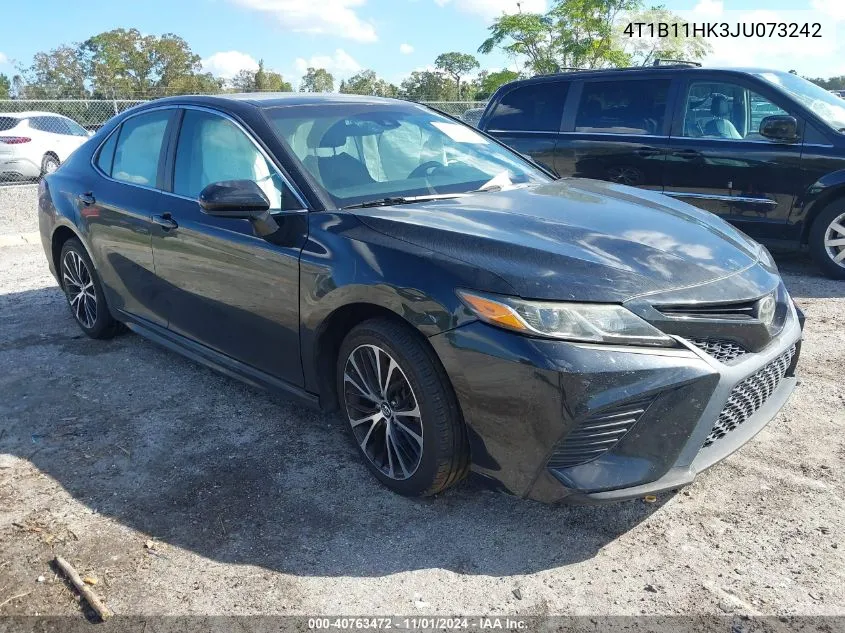 2018 Toyota Camry Se VIN: 4T1B11HK3JU073242 Lot: 40763472