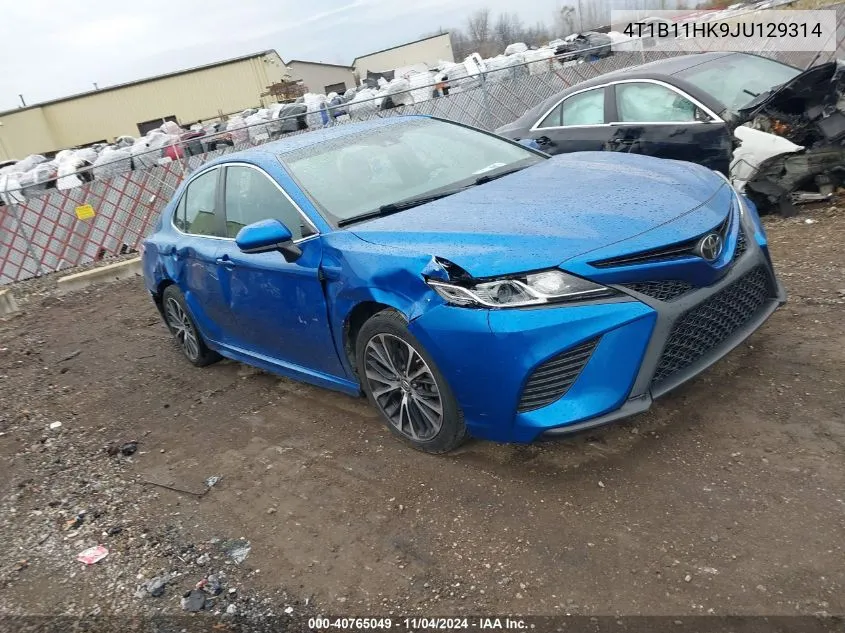 2018 Toyota Camry Se VIN: 4T1B11HK9JU129314 Lot: 40765049