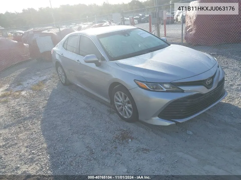 4T1B11HKXJU063176 2018 Toyota Camry Le