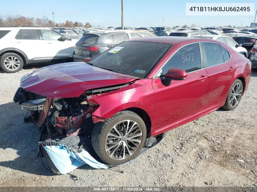 2018 Toyota Camry Se VIN: 4T1B11HK8JU662495 Lot: 40775677