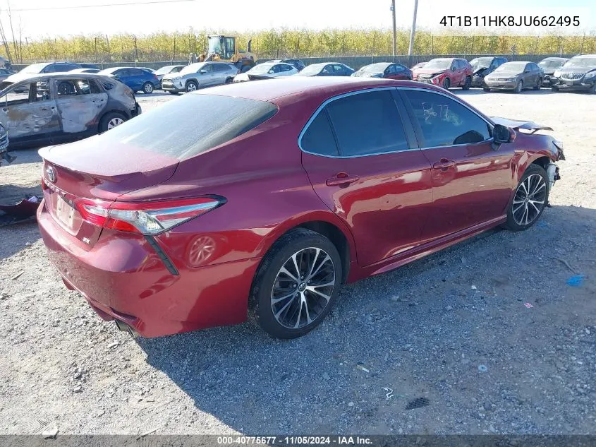 2018 Toyota Camry Se VIN: 4T1B11HK8JU662495 Lot: 40775677