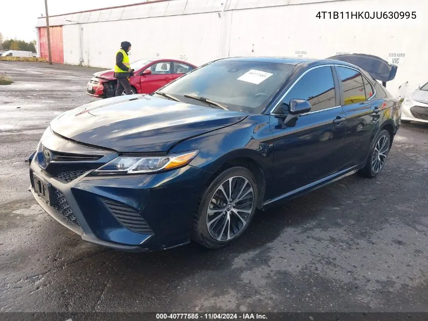 2018 Toyota Camry Se VIN: 4T1B11HK0JU630995 Lot: 40777585