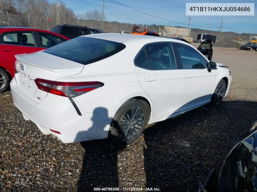 2018 Toyota Camry Se VIN: 4T1B11HKXJU054686 Lot: 40795306