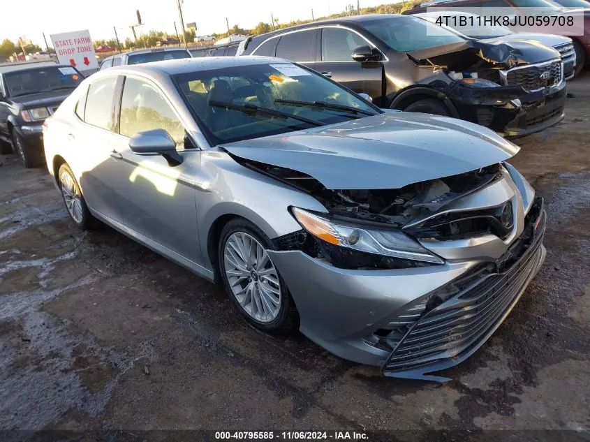 2018 Toyota Camry Xle VIN: 4T1B11HK8JU059708 Lot: 40795585