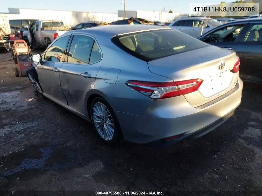 2018 Toyota Camry Xle VIN: 4T1B11HK8JU059708 Lot: 40795585