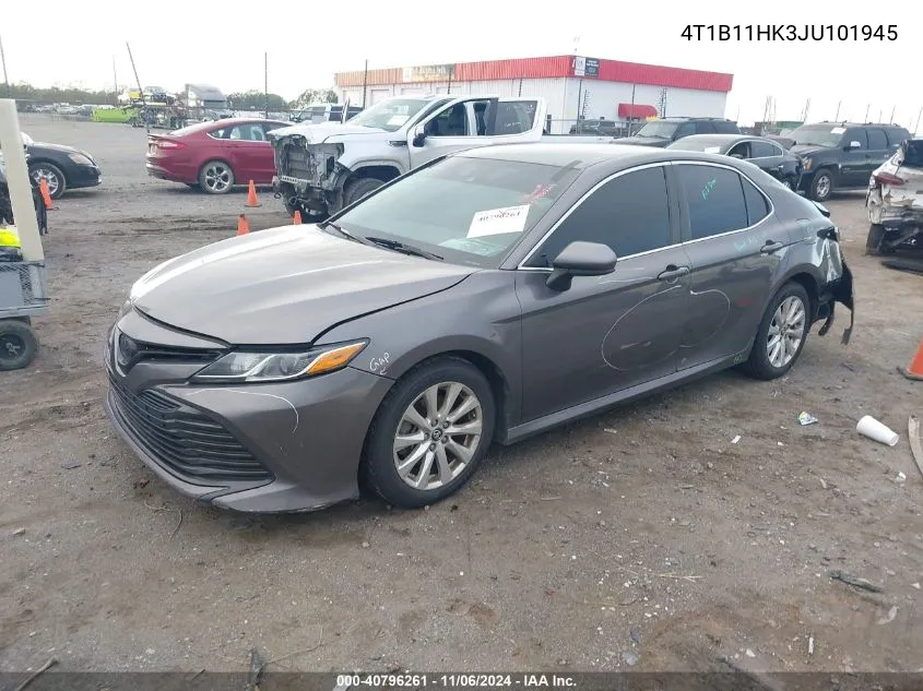 2018 Toyota Camry Le VIN: 4T1B11HK3JU101945 Lot: 40796261