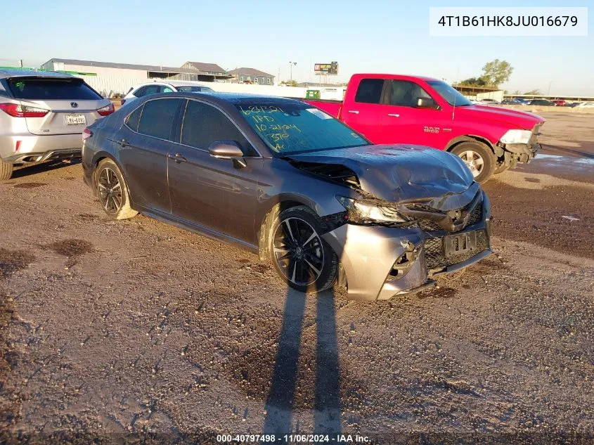 2018 Toyota Camry Xse VIN: 4T1B61HK8JU016679 Lot: 40797498