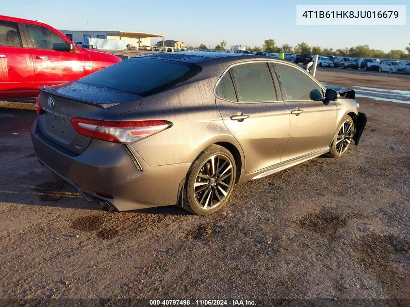 2018 Toyota Camry Xse VIN: 4T1B61HK8JU016679 Lot: 40797498