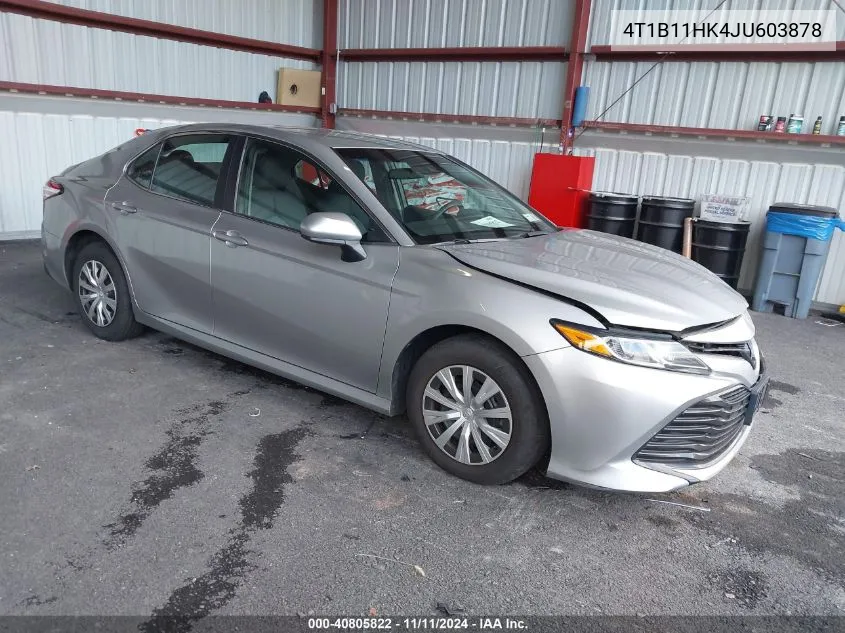 2018 Toyota Camry L VIN: 4T1B11HK4JU603878 Lot: 40805822