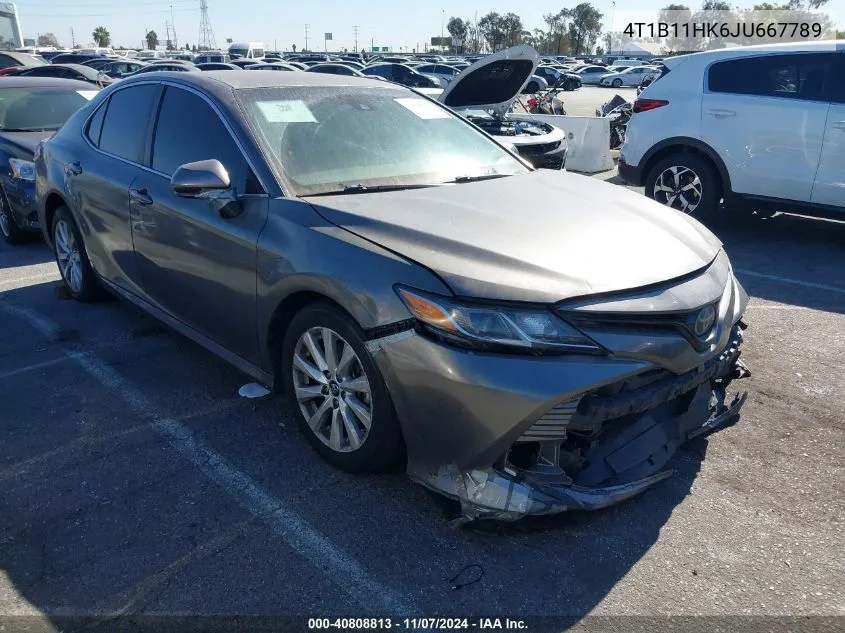 4T1B11HK6JU667789 2018 Toyota Camry Le