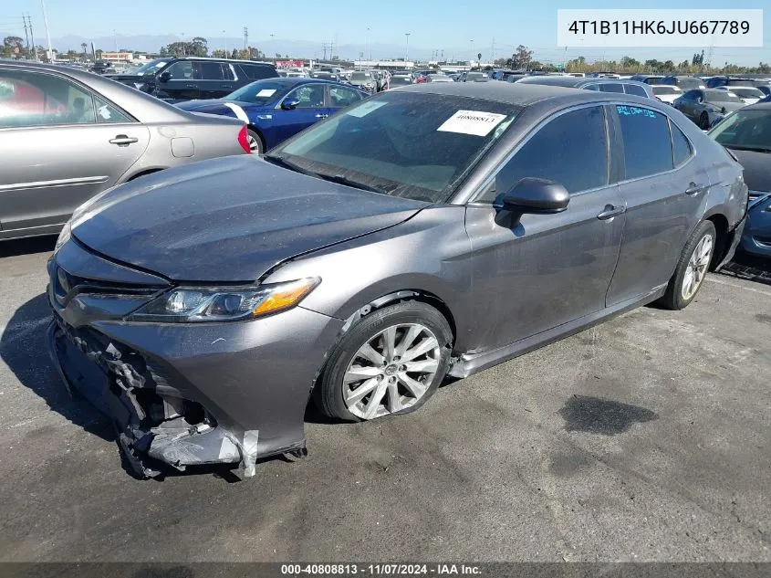 4T1B11HK6JU667789 2018 Toyota Camry Le