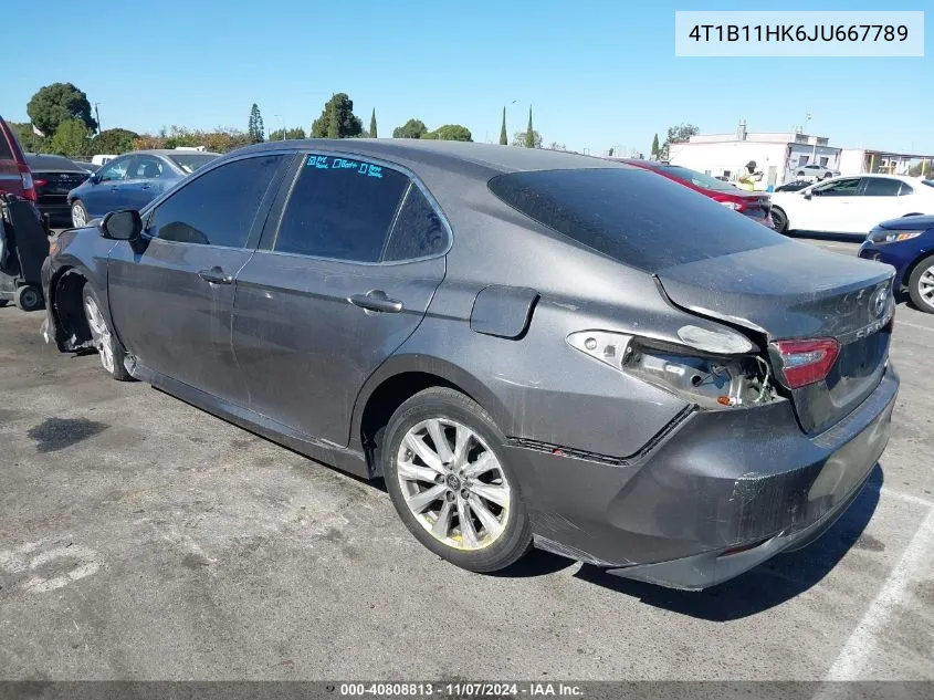 4T1B11HK6JU667789 2018 Toyota Camry Le