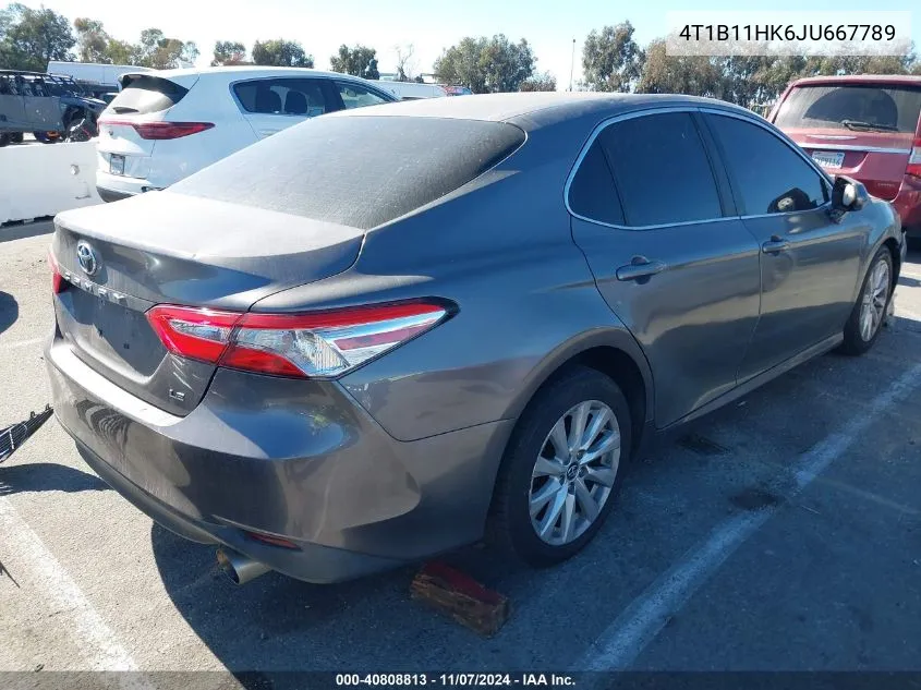 4T1B11HK6JU667789 2018 Toyota Camry Le