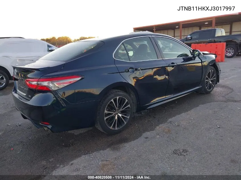 2018 Toyota Camry Se VIN: JTNB11HKXJ3017997 Lot: 40820508