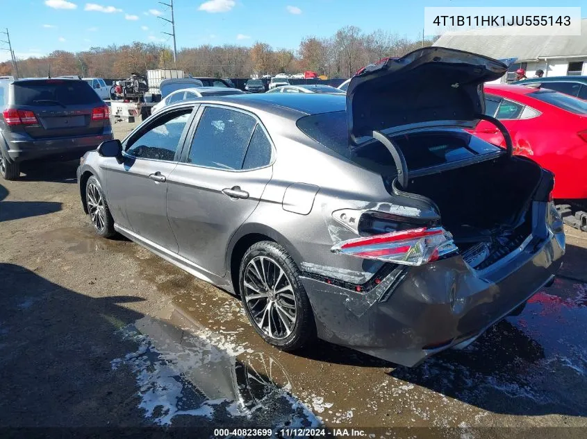 2018 Toyota Camry Se VIN: 4T1B11HK1JU555143 Lot: 40823699