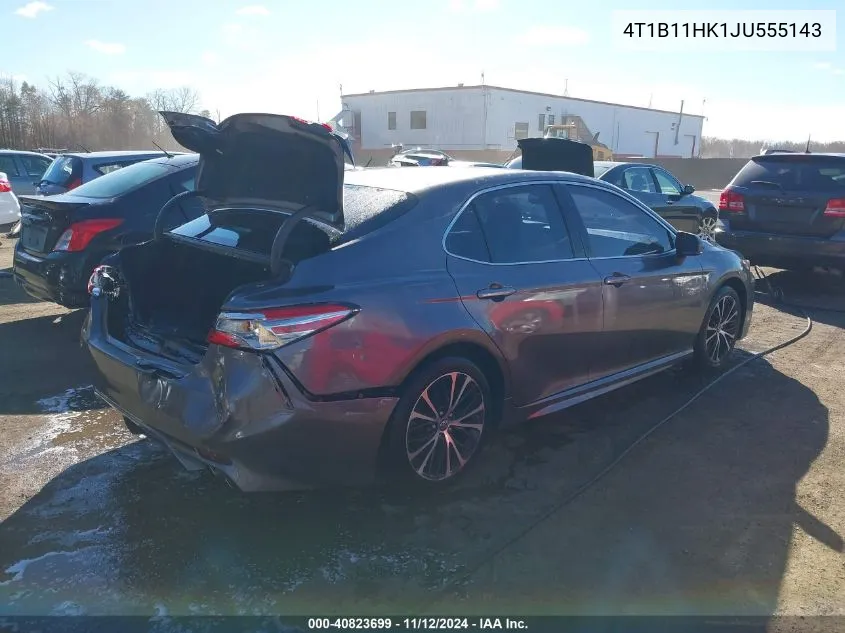 2018 Toyota Camry Se VIN: 4T1B11HK1JU555143 Lot: 40823699