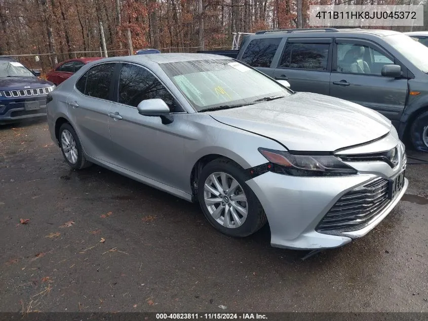 2018 Toyota Camry Le VIN: 4T1B11HK8JU045372 Lot: 40823811