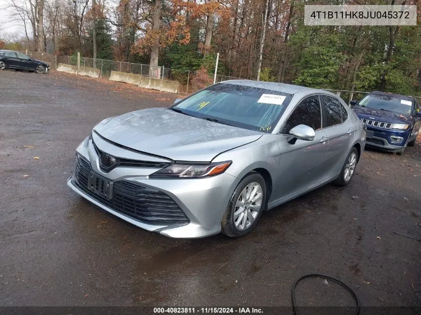 2018 Toyota Camry Le VIN: 4T1B11HK8JU045372 Lot: 40823811