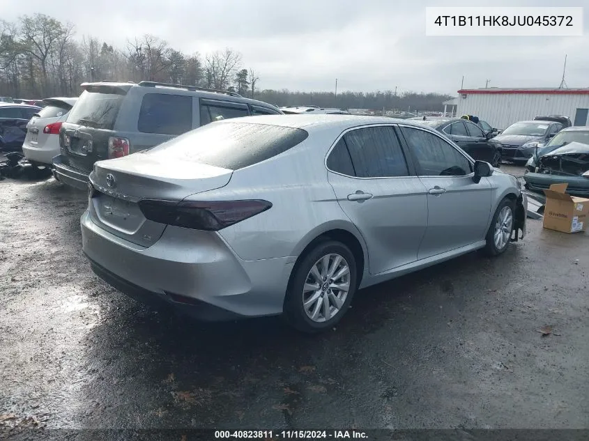 2018 Toyota Camry Le VIN: 4T1B11HK8JU045372 Lot: 40823811