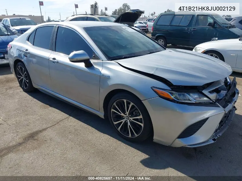 2018 Toyota Camry Hybrid Se VIN: 4T1B21HK8JU002129 Lot: 40825657