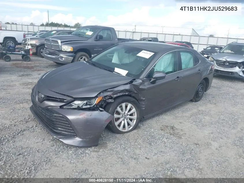 2018 Toyota Camry Le VIN: 4T1B11HK2JU529683 Lot: 40828150