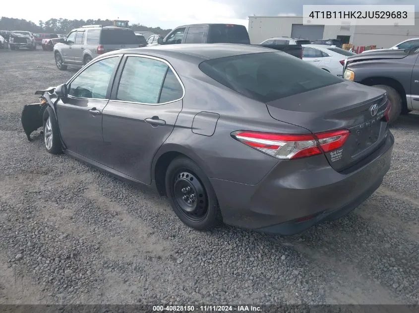 2018 Toyota Camry Le VIN: 4T1B11HK2JU529683 Lot: 40828150