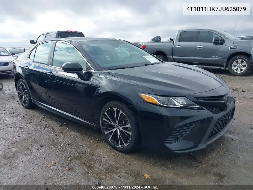 2018 Toyota Camry Se VIN: 4T1B11HK7JU625079 Lot: 40828975