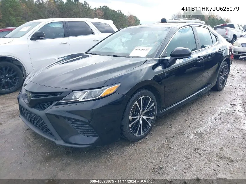 2018 Toyota Camry Se VIN: 4T1B11HK7JU625079 Lot: 40828975