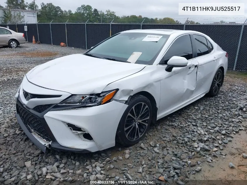 2018 Toyota Camry Se VIN: 4T1B11HK9JU525517 Lot: 40833756