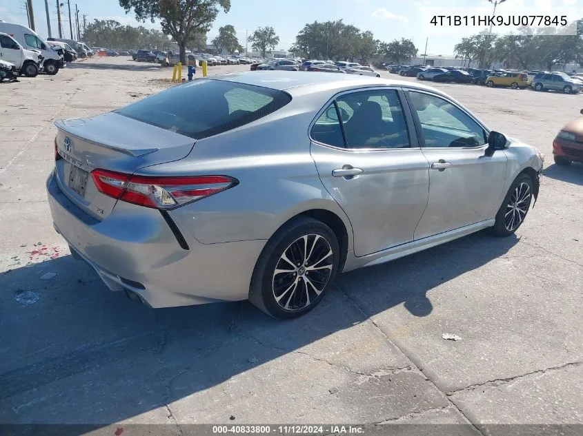 2018 Toyota Camry Se VIN: 4T1B11HK9JU077845 Lot: 40833800