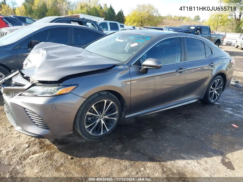 2018 Toyota Camry Se VIN: 4T1B11HK0JU655718 Lot: 40835505