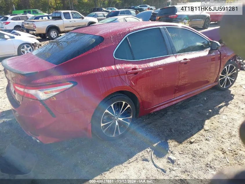 2018 Toyota Camry Se VIN: 4T1B11HK6JU591281 Lot: 40837851