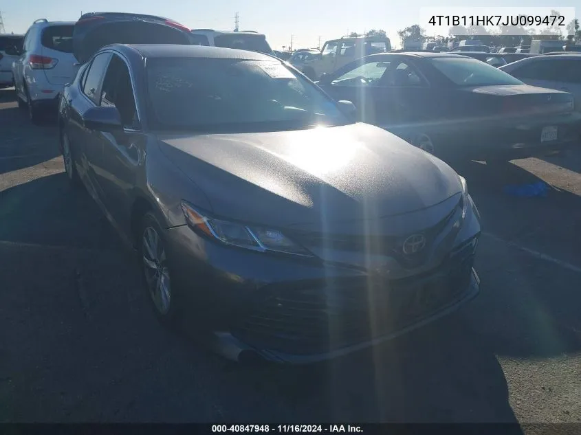 2018 Toyota Camry Le VIN: 4T1B11HK7JU099472 Lot: 40847948