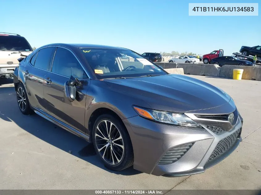 2018 Toyota Camry Se VIN: 4T1B11HK6JU134583 Lot: 40857133